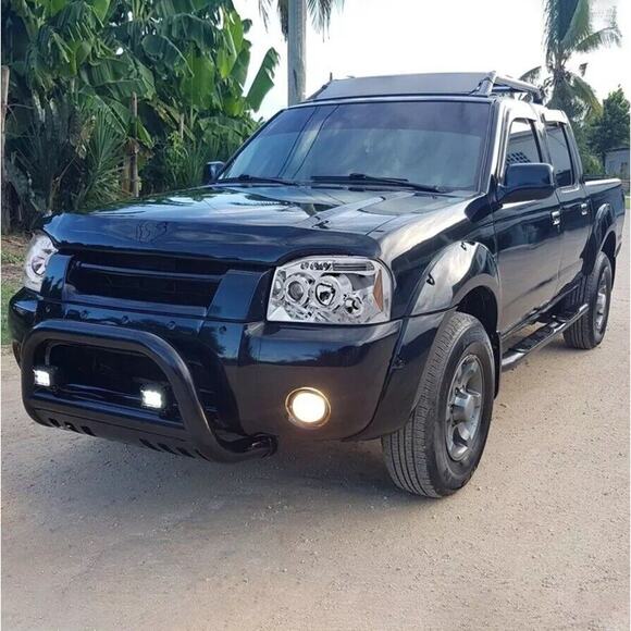 Chrome LED Projector Headlights w Halo for 2001–2004 Nissan Frontier Pair Spec-D - Picture 2 of 9